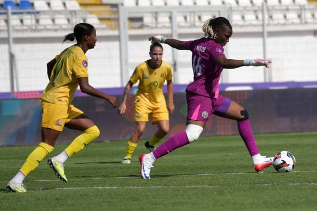 CASABLANCA, MOROCCO - JULY 20: Chiamaka Nnadozie of Nigeria during the 2025 Women s Africa Cup of Nations (WAFCON) Semi Finals match between Nigeria and South Africa at Stade Larbi Zaouli on July 20, 2025 in Casablanca, Morocco. Photo by Mansa Ayoola Copyright: xx