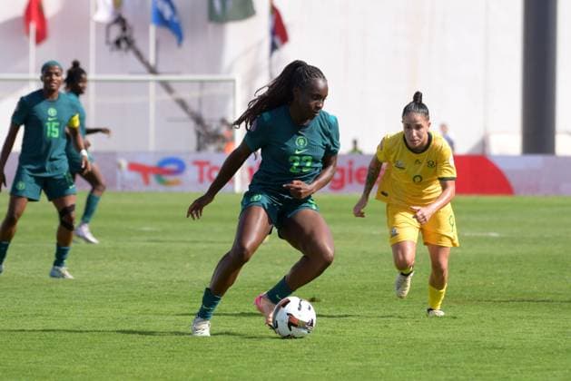 CASABLANCA, MOROCCO - JULY 20: Michelle Alozie of Nigeria during the 2025 Women s Africa Cup of Nations (WAFCON) Semi Finals match between Nigeria and South Africa at Stade Larbi Zaouli on July 20, 2025 in Casablanca, Morocco. Photo by Mansa Ayoola Copyright: xx