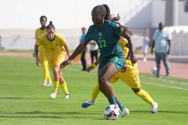 CASABLANCA, MOROCCO - JULY 20: Michelle Alozie of Nigeria during the 2025 Women s Africa Cup of Nations (WAFCON) Semi Finals match between Nigeria and South Africa at Stade Larbi Zaouli on July 20, 2025 in Casablanca, Morocco. Photo by Mansa Ayoola Copyright: xx