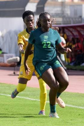 CASABLANCA, MOROCCO - JULY 20: Michelle Alozie of Nigeria during the 2025 Women s Africa Cup of Nations (WAFCON) Semi Finals match between Nigeria and South Africa at Stade Larbi Zaouli on July 20, 2025 in Casablanca, Morocco. Photo by Mansa Ayoola Copyright: xx
