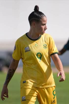 CASABLANCA, MOROCCO - JULY 20: Gabriela Salgado of South Africa during the 2025 Women s Africa Cup of Nations (WAFCON) Semi Finals match between Nigeria and South Africa at Stade Larbi Zaouli on July 20, 2025 in Casablanca, Morocco. Photo by Mansa Ayoola Copyright: xx