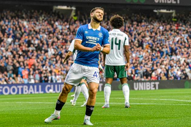Rangers v Panathinaikos F.C. UEFA Champions League Nicolas Raskin of Rangers rues a missed chance . during the UEFA Champions League Second Qualifying Round First Leg match at Ibrox Stadium, Glasgow UK Newspapers OUT Copyright: xJamiexJohnstonx FIL-21990-0056