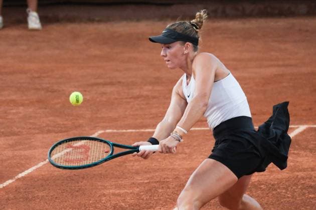 Oksana Selekhmeteva in action against Giorgia Pedone during the 36th Palermo Ladies Open at Country Time Club during 36Â° Palermo Ladies Open, International Tennis match in Palermo, Italy, July 22 2025  Copyright: xFedericoxSerra IPAxSportx xipa-agency.netx xx IPA_60763425 IPA_Agency_IPA60763425