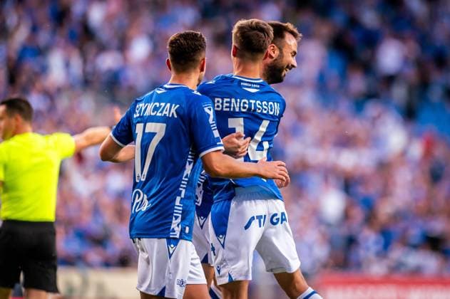2025.07.22 Poznan pilka nozna - runda kwalifikacjyjna Liga Mistrzow N z Lech Poznan cieszynka Foto Gleb Soboliev PressFocus 2025.07.22 Poznan football - qualification round UEFA Champions League Lech Poznan - Breidablik Kopavogur Lech Poznan cieszynka Credit: Gleb Soboliev PressFocus NEWSPIX.PL --- newspix.pl 