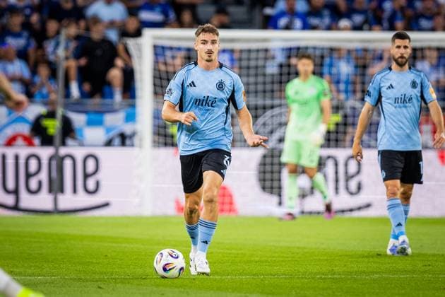 SLOVAN BRATISLAVA - ZRINJSKI MOSTAR Peter Pokorny of Slovan during second qualifying round of UEFA Champions League football match between SK Slovan Bratislava and HSK Zrinjski Mostar. Bratislava, Slovakia, July 22, 2025. Copyright: xx 080A6069