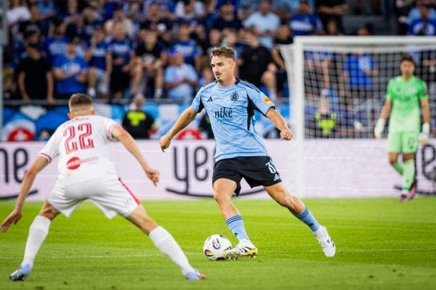 SLOVAN BRATISLAVA - ZRINJSKI MOSTAR Peter Pokorny of Slovan during second qualifying round of UEFA Champions League football match between SK Slovan Bratislava and HSK Zrinjski Mostar. Bratislava, Slovakia, July 22, 2025. Copyright: xx 080A6081
