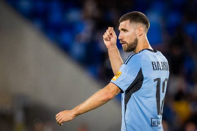 SLOVAN BRATISLAVA - ZRINJSKI MOSTAR Kenan Bajric of Slovan during second qualifying round of UEFA Champions League football match between SK Slovan Bratislava and HSK Zrinjski Mostar. Bratislava, Slovakia, July 22, 2025. Copyright: xx 080A6552