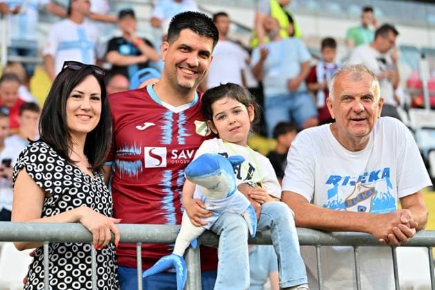 Rijeka, Croatia, July 22th 2025: Rijeka family fans before the UEFA Champions League, Second qualifying round, 1st leg, match between Rijeka (Croatia) and Ludogorets (Bulgaria) at Stadium Rujevica, Rijeka, Croatia. (Igor Kupljenik SPP) Copyright: xIgorxKupljenikx xSPPx SPP_1027374