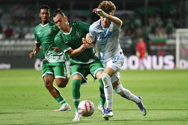Rijeka, Croatia, 220725. Rujevica Stadium. Football match, 2nd round of UEFA Champions League qualifying, HNK Rijeka - PFC Ludogorets. In the photo: Gabriel Rukavina. Photo: Damir Skomrlj CROPIX Copyright: xxDamirxSkomrljx rijeka_ludogorets30-220725