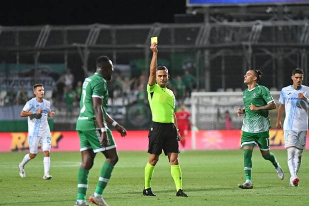 Rijeka, Croatia, 220725. Rujevica Stadium. Football match, 2nd round of UEFA Champions League qualifying, HNK Rijeka - PFC Ludogorets. In the photo: referee Elcin Masiyev. Photo: Damir Skomrlj CROPIX Copyright: xxDamirxSkomrljx rijeka_ludogorets21-220725