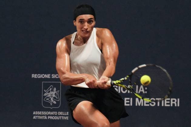 TENNIS - Internazionali di Tennis - 36° Palermo Ladies Open Silvia Ambrosio in action against Romero Gormaza during the 36th Palermo Ladies Open at Country Time Club during 36Â° Palermo Ladies Open, International Tennis match in Palermo, Italy, July 22 2025 Palermo Italy  Copyright: xIPAxSport ABACAx