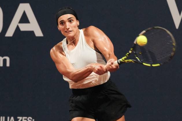 TENNIS - Internazionali di Tennis - 36° Palermo Ladies Open Silvia Ambrosio in action against Romero Gormaza during the 36th Palermo Ladies Open at Country Time Club during 36Â° Palermo Ladies Open, International Tennis match in Palermo, Italy, July 22 2025 Palermo Italy  Copyright: xIPAxSport ABACAx