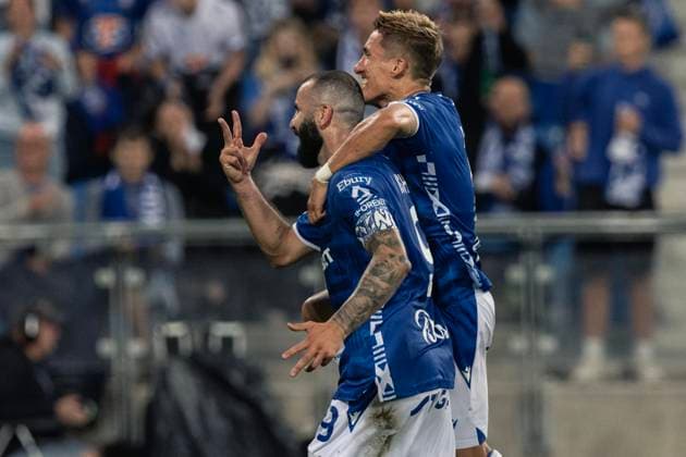 Mr Poznan (Polonia) 22 07 2025 - Champions League qualificazioni Lech Poznan-Breidablik foto Maciej Rogowski Image nella foto: esultanza gol Mikael Ishak 