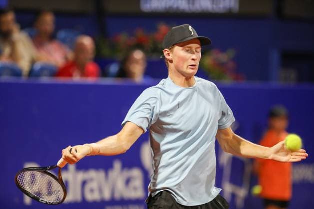 Umag, Croatia, 220725. 35th Plava Laguna Croatia Open Umag. Tennis match between Dino Prizmic and Elmer Moller. In the photo: Elmer Moller. Photo: Goran Sebelic CROPIX Copyright: xxGoranxSebelicx prizmic_moller19-220725