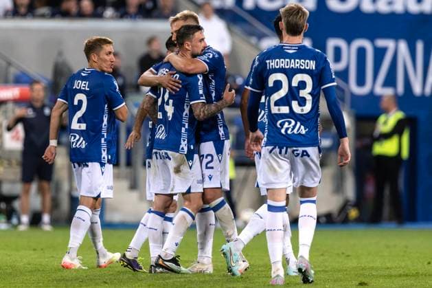 Mr Poznan (Polonia) 22 07 2025 - Champions League qualificazioni Lech Poznan-Breidablik foto Maciej Rogowski Image nella foto: esultanza gol Filip Jagiello 