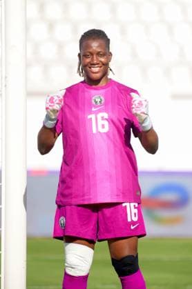 CASABLANCA, MOROCCO - JULY 22: Chiamaka Nnadozie of Nigeria during the 2025 Women s Africa Cup of Nations (WAFCON) Semi Finals match between Nigeria and South Africa at Stade Larbi Zaouli on July 22, 2025 in Casablanca, Morocco. Photo by Mansa Ayoola Copyright: xx