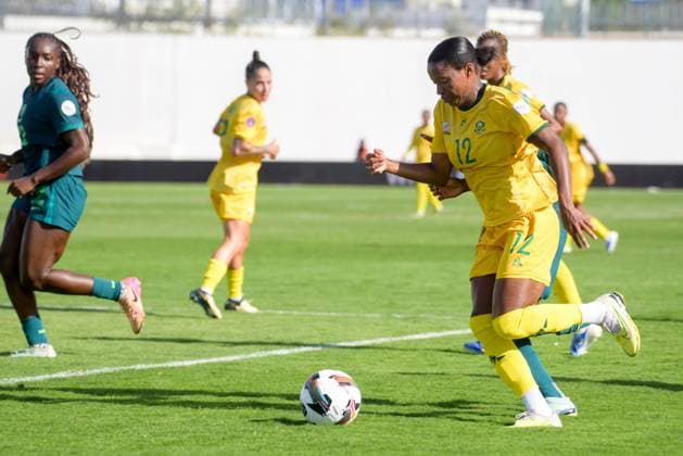 CASABLANCA, MOROCCO - JULY 22: Jermaine Seoposenwe of South Africa during the 2025 Women s Africa Cup of Nations (WAFCON) Semi Finals match between Nigeria and South Africa at Stade Larbi Zaouli on July 22, 2025 in Casablanca, Morocco. Photo by Mansa Ayoola Copyright: xx