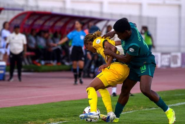CASABLANCA, MOROCCO - JULY 22: Christy Ucheibe of Nigeria during the 2025 Women s Africa Cup of Nations (WAFCON) Semi Finals match between Nigeria and South Africa at Stade Larbi Zaouli on July 22, 2025 in Casablanca, Morocco. Photo by Mansa Ayoola Copyright: xx