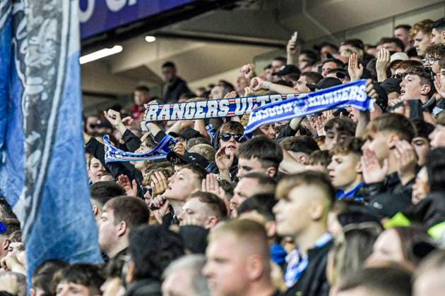 Rangers v Panathinaikos F.C. UEFA Champions League Fans of Rangers during the UEFA Champions League Second Qualifying Round First Leg match at Ibrox Stadium, Glasgow UK Newspapers OUT Copyright: xJamiexJohnstonx FIL-21990-0154