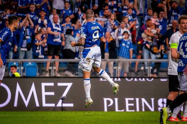 2025.07.22 Poznan pilka nozna - runda kwalifikacjyjna Liga Mistrzow N z Mikael Ishak cieszynka Foto Gleb Soboliev PressFocus 2025.07.22 Poznan football - qualification round UEFA Champions League Lech Poznan - Breidablik Kopavogur Mikael Ishak celebration Credit: Gleb Soboliev PressFocus NEWSPIX.PL --- newspix.pl 