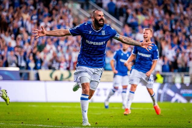 2025.07.22 Poznan pilka nozna - runda kwalifikacjyjna Liga Mistrzow N z Mikael Ishak cieszynka Foto Gleb Soboliev PressFocus 2025.07.22 Poznan football - qualification round UEFA Champions League Lech Poznan - Breidablik Kopavogur Mikael Ishak celebration Credit: Gleb Soboliev PressFocus NEWSPIX.PL --- newspix.pl 