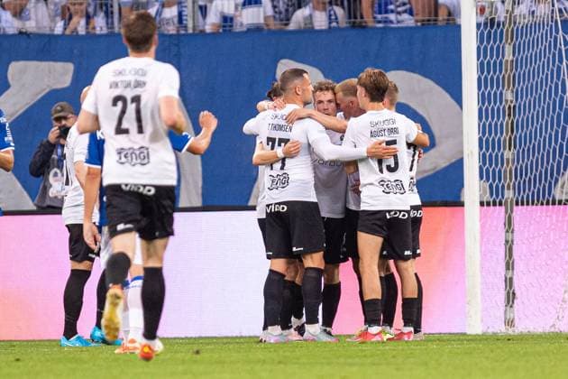 POZNAN 22.07.2025 MECZ II RUNDA ELIMINACYJNA LIGA MISTRZOW SEZON 2025 26: LECH POZNAN - BREIDABLIK --- UEFA CHAMPIONS LEAGUE SECOND QUALIFYING ROUND FIRST MATCH: LECH POZNAN - BREIDABLIK nz HOSKULDUR GUNNALAUGSSON GOL GOAL CIESZYNKA RADOSC DRUZYNA TEAM FOT. ERNEST KOLODZIEJ 400mm.pl NEWSPIX.PL --- newspix.pl 