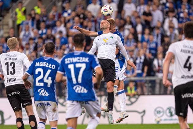 POZNAN 22.07.2025 MECZ II RUNDA ELIMINACYJNA LIGA MISTRZOW SEZON 2025 26: LECH POZNAN - BREIDABLIK --- UEFA CHAMPIONS LEAGUE SECOND QUALIFYING ROUND FIRST MATCH: LECH POZNAN - BREIDABLIK nz TOBIAS THOMSEN MATEUSZ SKRZYPCZAK FOT. ERNEST KOLODZIEJ 400mm.pl NEWSPIX.PL --- newspix.pl 