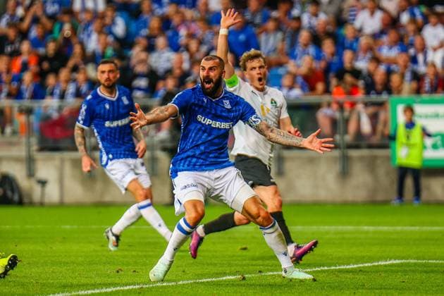POZNAN 22.07.2025 MECZ II RUNDA ELIMINACYJNA LIGA MISTRZOW SEZON 2025 26: LECH POZNAN - BREIDABLIK --- UEFA CHAMPIONS LEAGUE SECOND QUALIFYING ROUND MATCH: LECH POZNAN - BREIDABLIK NZ MIKAEL ISHAK FOT. PATRYK PINDRAL 400MM.PL NEWSPIX.PL --- newspix.pl 