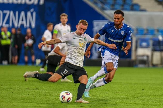 POZNAN 22.07.2025 MECZ II RUNDA ELIMINACYJNA LIGA MISTRZOW SEZON 2025 26: LECH POZNAN - BREIDABLIK --- UEFA CHAMPIONS LEAGUE SECOND QUALIFYING ROUND MATCH: LECH POZNAN - BREIDABLIK NZ VALGEIR VALGEIRSSON ALEX DOUGLAS FOT. PATRYK PINDRAL 400MM.PL NEWSPIX.PL --- newspix.pl 