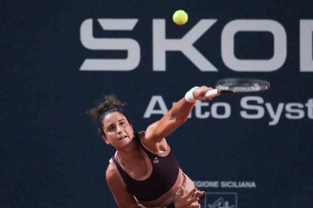 TENNIS - Internazionali di Tennis - 36° Palermo Ladies Open Angela Fita Boluda in action against Mayer Sherif during the 36th Palermo Ladies Open at Country Time Club during 36Â° Palermo Ladies Open, International Tennis match in Palermo, Italy, July 22 2025 Palermo Italy  Copyright: xIPAxSport ABACAx