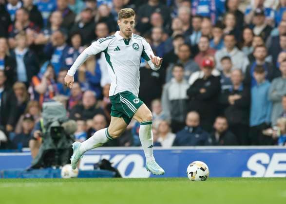 Rangers v Panathinaikos F.C. UEFA Champions League Giorgos Kiriakopoulos of Panathinaikos F.C. on the ball during the UEFA Champions League Second Qualifying Round First Leg match at Ibrox Stadium, Glasgow UK Newspapers OUT Copyright: xFredxPalmerx FIL-21991-0090