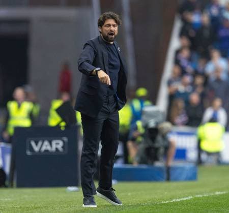 Rangers Head Coach Russell Martin during UEFA Champions League second qualifying round first leg at Ibrox Stadium, Glasgow. Rangers v Panathinaikos, UEFA Champions League, 2nd Qualifying Round, Football, Ibrox Stadium, Glasgow, UK - 22 Jul 2025Glasgow Ibrox Stadium United Kingdom EDITORIAL USE ONLY No use with unauthorised audio, video, data, fixture lists, club league logos or live services. Online in-match use limited to 120 images, no video emulation. No use in betting, games or single club league player publications. Copyright: xRangersxFC Shutterstockx 15409270cm