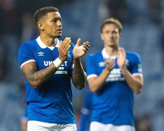 James Tavernier of Rangers claps the fans during UEFA Champions League second qualifying round first leg at Ibrox Stadium, Glasgow. Rangers v Panathinaikos, UEFA Champions League, 2nd Qualifying Round, Football, Ibrox Stadium, Glasgow, UK - 22 Jul 2025Glasgow Ibrox Stadium United Kingdom EDITORIAL USE ONLY No use with unauthorised audio, video, data, fixture lists, club league logos or live services. Online in-match use limited to 120 images, no video emulation. No use in betting, games or single club league player publications. Copyright: xRangersxFC Shutterstockx 15409270dm