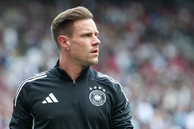 UEFA Nations League Spiel um Platz 3 - 24 25 - Deutschland - Frankreich am 08.06.2025 in der MHP Arena in Stuttgart Torwart Goalkeeper Marc-Andre ter Stegen (Deutschland 1) *** UEFA Nations League Match for 3rd place 24 25 Germany France on 08 06 2025 at the MHP Arena in Stuttgart Goalkeeper Marc Andre ter Stegen Germany 1 MH