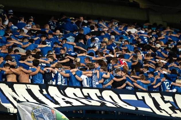 Mr Poznan (Polonia) 22 07 2025 - Champions League qualificazioni Lech Poznan-Breidablik foto Maciej Rogowski Image nella foto: tifosi Lech Poznan 