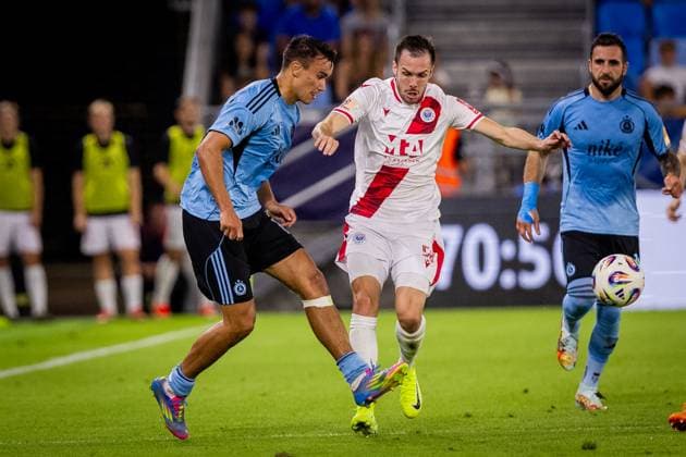 SLOVAN BRATISLAVA - ZRINJSKI MOSTAR David Strelec of Slovan during second qualifying round of UEFA Champions League football match between SK Slovan Bratislava and HSK Zrinjski Mostar. Bratislava, Slovakia, July 22, 2025. Copyright: xx slo_zri064