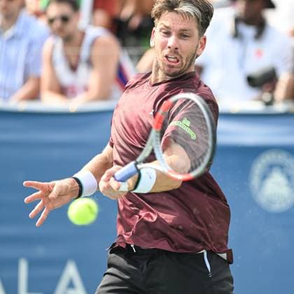 July 22, 2025, Washington, D.C, U.S: CAM NORRIE hits a forehand during his match against Lorenzo Musetti at the Rock Creek Tennis Center. Washington U.S - ZUMAg196 20250722_zap_g196_032 Copyright: xKylexGustafsonx