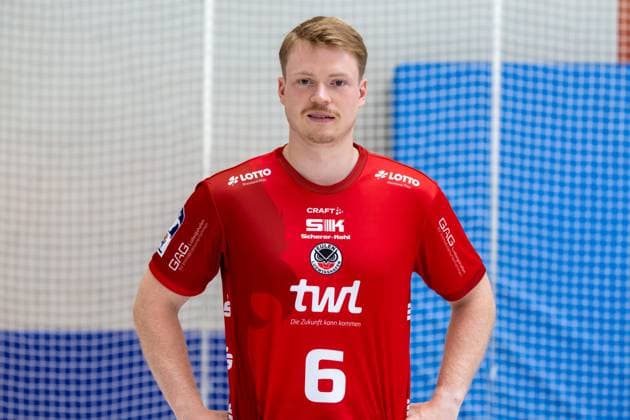 Tim Schaller Owls Ludwigshafen, 2 HBL, 2025 2026 season Copyright: xUdoxHerrmannx
