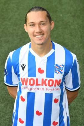 2025-07-22 SC Heerenveen - Photocall HEERENVEEN, NETHERLANDS - JULY 22: Maxence Rivera during a Photocall of SC Heerenveen at Abe Lenstra Stadion on July 22, 2025 in Heerenveen, Netherlands. Heerenveen Abe Lenstra Stadion Netherlands Content not available for redistribution in The Netherlands directly or indirectly through any third parties. Copyright: xMartinxdexJongx