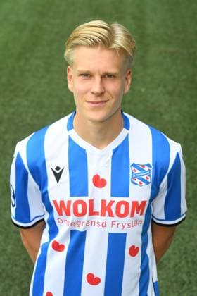 2025-07-22 SC Heerenveen - Photocall HEERENVEEN, NETHERLANDS - JULY 22: Marcus Linday during a Photocall of SC Heerenveen at Abe Lenstra Stadion on July 22, 2025 in Heerenveen, Netherlands. Heerenveen Abe Lenstra Stadion Netherlands Content not available for redistribution in The Netherlands directly or indirectly through any third parties. Copyright: xMartinxdexJongx