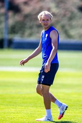 Matej Sin attends a training session of Banik Ostrava players prior to the UEFA Europa League match: FC Banik Ostrava vs Legia Warszawa, in Ostrava, Czech Republic, July 23, 2025. (CTKxPhoto VladimirxPrycek) CTKPhotoP2025072303089  CTKPhotoP2025072303089