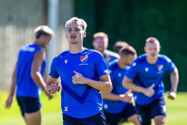 Tomas Rigo attends a training session of Banik Ostrava players prior to the UEFA Europa League match: FC Banik Ostrava vs Legia Warszawa, in Ostrava, Czech Republic, July 23, 2025. (CTKxPhoto VladimirxPrycek) CTKPhotoP2025072303192  CTKPhotoP2025072303192