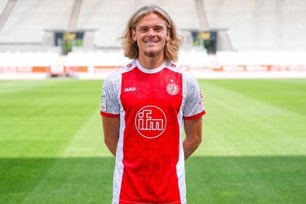 Tom Moustier Rot Weiss Essen 3 Liga, portrait date 2025 2026, 22 07 2025 North Rhine-Westphalia Germany