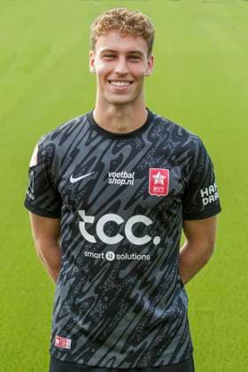 2025-07-23 MVV Maastricht - Photocall MAASTRICHT, NETHERLANDS - JULY 23: Sem Westerveld of MVV Maastricht during a Photocall of MVV Maastricht at Stadion De Geusselt on July 23, 2025 in Maastricht, Netherlands. Maastricht Stadion De Geusselt Netherlands Content not available for redistribution in The Netherlands directly or indirectly through any third parties. Copyright: xFrankxKerbuschx