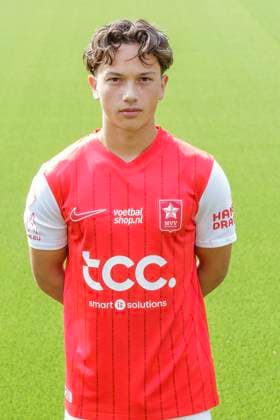 2025-07-23 MVV Maastricht - Photocall MAASTRICHT, NETHERLANDS - JULY 23: Lenn-Minh Tran of MVV Maastricht during a Photocall of MVV Maastricht at Stadion De Geusselt on July 23, 2025 in Maastricht, Netherlands. Maastricht Stadion De Geusselt Netherlands Content not available for redistribution in The Netherlands directly or indirectly through any third parties. Copyright: xFrankxKerbuschx