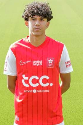 2025-07-23 MVV Maastricht - Photocall MAASTRICHT, NETHERLANDS - JULY 23: Amine Amgar of MVV Maastricht during a Photocall of MVV Maastricht at Stadion De Geusselt on July 23, 2025 in Maastricht, Netherlands. Maastricht Stadion De Geusselt Netherlands Content not available for redistribution in The Netherlands directly or indirectly through any third parties. Copyright: xFrankxKerbuschx