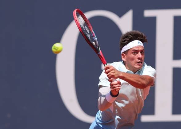 Sebastian Baez ARG , Men Singles, Gentlemen s Singles Tennis Generali Open Kitzbuehel 2025 ATP 250 Kitzbuehler Tennis Club Kitzbuehel Tirol Austria 23 July 2025 Copyright: xJuergenxHasenkopfx