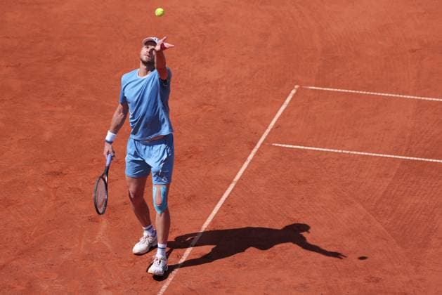 Yannick Hanfmann GER , Mens Singles, Gentlemen s Singles Tennis Generali Open Kitzbuehel 2025 ATP 250 Kitzbuehler Tennis Club Kitzbuehel Tirol Austria 23 July 2025 Copyright: xJuergenxHasenkopfx