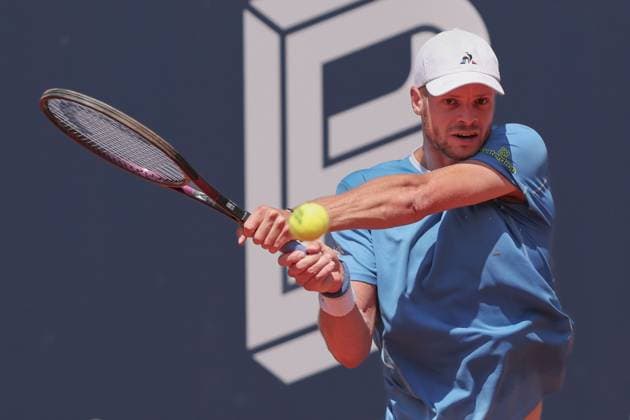 Yannick Hanfmann GER , Mens Singles, Gentlemen s Singles Tennis Generali Open Kitzbuehel 2025 ATP 250 Kitzbuehler Tennis Club Kitzbuehel Tirol Austria 23 July 2025 Copyright: xJuergenxHasenkopfx