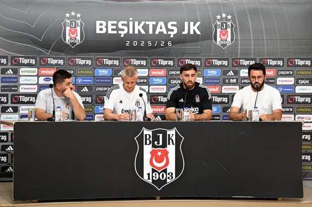 Football, EL, Besiktas Istanbul, Press conference